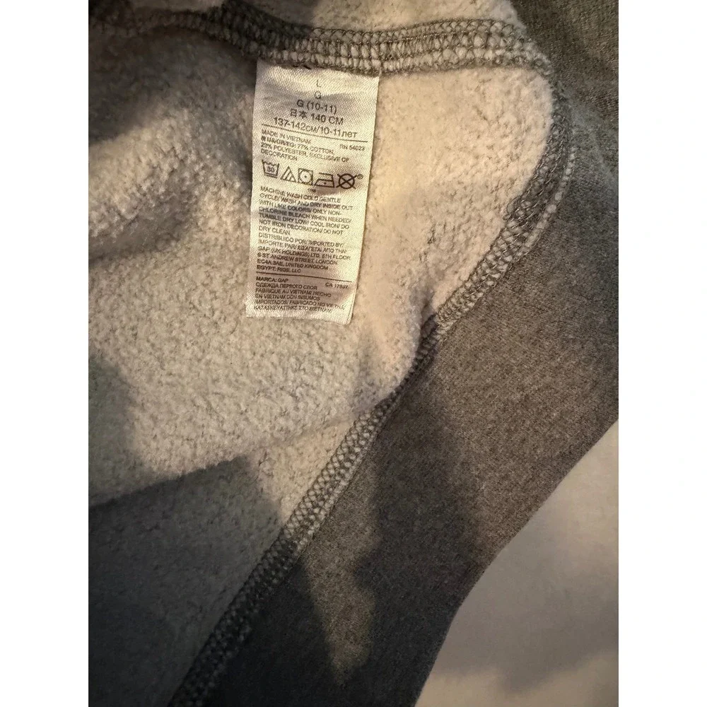 Gap Kids Star Wars Darth Vader Graphic Sweatshirt Heather Grey L 10-11 936819-00